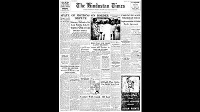 HT This Day: Nov 16, 1959 -- Pakistan to vacate Tukergram today
