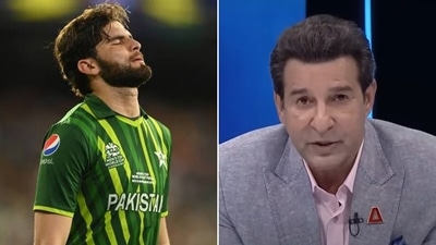 Wasim Akram lashed out at a fan questioning Shaheen Afridi's commitment (Getty/Screengrab) Wasim Akram lashed out at a fan questioning Shaheen Afridi's commitment (Getty/Screengrab)
