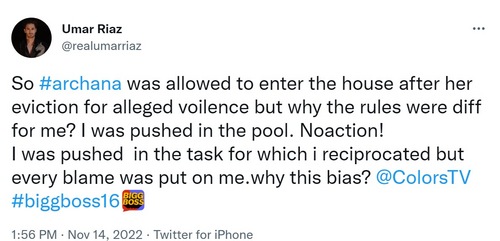 Umar Riaz on Twitter.