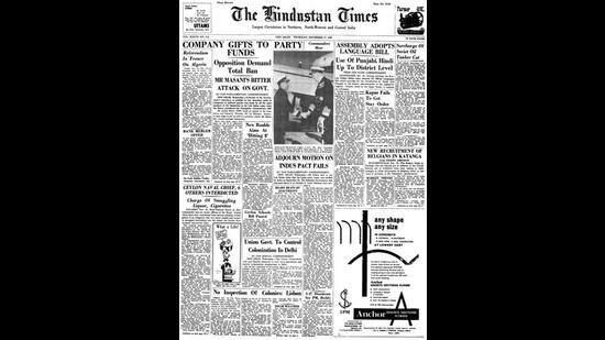 HT This Day: Nov 17, 1960 -- Company gifts to party funds