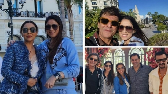 Gauri Khan, Bhavana Pandey, Chunky Panday, Sanjay Kapoor in Monaco. 