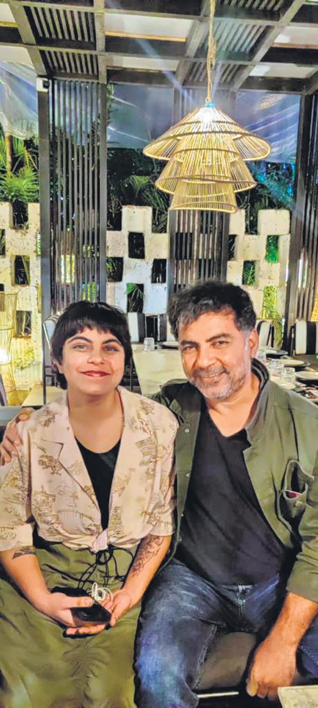 Danish Husain with daughter Zahra Husain.