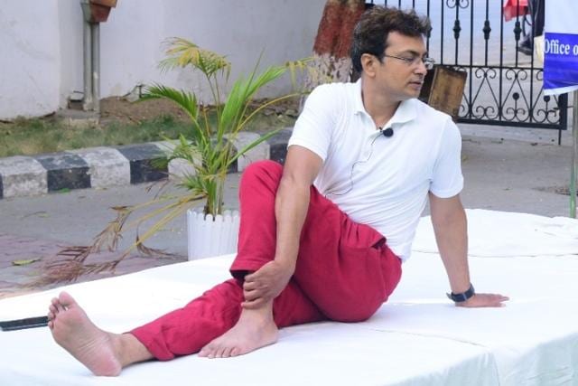 Yoga expert Vineet Saxena Yoga expert Vineet Saxena