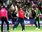 England's Ben Stokes celebrates their win in the ICC men's Twenty20 World Cup final(AFP) England's Ben Stokes celebrates their win in the ICC men's Twenty20 World Cup final(AFP)