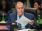 G20 Summit: Russia's Foreign Minister Sergei Lavrov is seen. 
