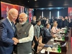 PM Modi and Joe Biden at the G20 Bali Summit. (PMO/ Twitter) PM Modi and Joe Biden at the G20 Bali Summit. (PMO/ Twitter)