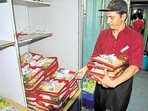 At present, the IRCTC has to get the menus, comprising mostly of standardised food items and beverages. (Representational Image)(Karun Sharma/HT) At present, the IRCTC has to get the menus, comprising mostly of standardised food items and beverages. (Representational Image)(Karun Sharma/HT)