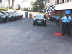 Air chief marshal VR Chaudhari flagged the first batch of the 12 Nexons at the IAF's headquarters in Vayu Bhawan, New Delhi.