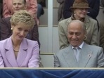 Princess Diana played by Elizabeth Debicki and Mohamed Al-Fayed played by Salim Daw. Princess Diana played by Elizabeth Debicki and Mohamed Al-Fayed played by Salim Daw.