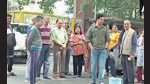 Residents of Vasant Kunj Sector C, Pocket 8 protest the lack of water in the neighbourhood. (ANI) Residents of Vasant Kunj Sector C, Pocket 8 protest the lack of water in the neighbourhood. (ANI)