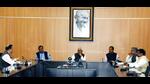 Bihar chief minister Nitish Kumar chairs a meeting in Patna on Tuesday. (Santosh Kumar/HT Photo) Bihar chief minister Nitish Kumar chairs a meeting in Patna on Tuesday. (Santosh Kumar/HT Photo)