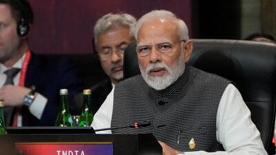 Indian Prime Minister Narendra Modi speaks during the G20 leaders summit in Nusa Dua, Bali, Indonesia, Tuesday, Nov. 15, 2022 (REUTERS) Indian Prime Minister Narendra Modi speaks during the G20 leaders summit in Nusa Dua, Bali, Indonesia, Tuesday, Nov. 15, 2022 (REUTERS)