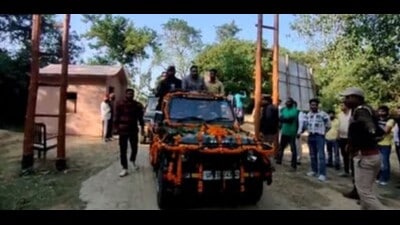 Chief conservator of forests, Bareilly zone Lalit Verma said that two routes for jungle safari had been developed inside the forest on which people could enjoy watching animals. He said that the forest had a population of tigers, elephants, leopards, swamp deer, bears and many other animals. (HT PHOTO) Chief conservator of forests, Bareilly zone Lalit Verma said that two routes for jungle safari had been developed inside the forest on which people could enjoy watching animals. He said that the forest had a population of tigers, elephants, leopards, swamp deer, bears and many other animals. (HT PHOTO)