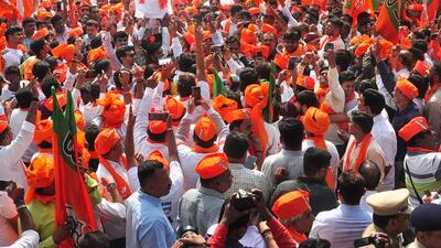 The BJP has instructed senior ministers to be present in Gujarat for the ‘carpet bombing’ campaign on Friday. (PTI) The BJP has instructed senior ministers to be present in Gujarat for the ‘carpet bombing’ campaign on Friday. (PTI)