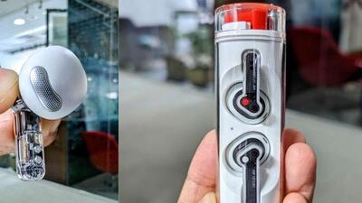 The Nothing Ear (stick) delivers a few minutes more than 7 hours on a single charge. (Vishal Mathur / HT Photo)