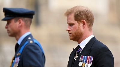 Prince William and Prince Harry: Prince William, Prince of Wales and Prince Harry, Duke of Sussex in Windsor, England.&nbsp; (Reuters)