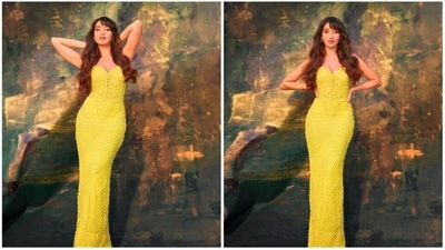 Nora Fatehi deserves all the attention for her incredible hard work and needless to say her beauty and dressing sense. She enjoys a huge fan following for not just her talent but also her humble personality. The Moroccan beauty often treats her Instagram family of more than 43.2 million with jaw-dropping photos in designer silhouettes. Recently, she dropped a series of images of herself in a yellow beaded gown that will surely leave you spellbound. (Instagram/@norafatehi) Nora Fatehi deserves all the attention for her incredible hard work and needless to say her beauty and dressing sense. She enjoys a huge fan following for not just her talent but also her humble personality. The Moroccan beauty often treats her Instagram family of more than 43.2 million with jaw-dropping photos in designer silhouettes. Recently, she dropped a series of images of herself in a yellow beaded gown that will surely leave you spellbound. (Instagram/@norafatehi)
