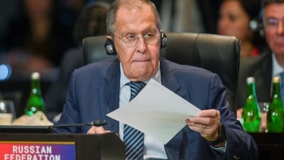G20 Summit: Russia's Foreign Minister Sergei Lavrov is seen. (Reuters)