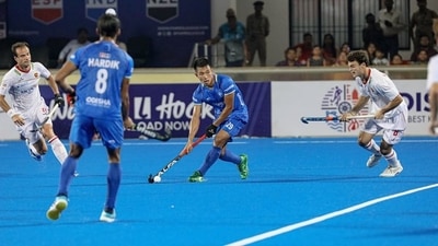 India midfielder Rabichandra Singh Moirangthem (Hockey India) India midfielder Rabichandra Singh Moirangthem (Hockey India)
