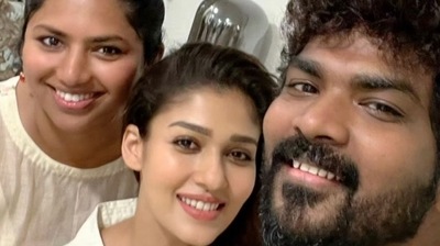 Vignesh Shivan with Nayanthara. Vignesh Shivan with Nayanthara.