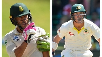 Faf du Plessis and David Warner Faf du Plessis and David Warner
