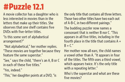 #Puzzle 12.1.