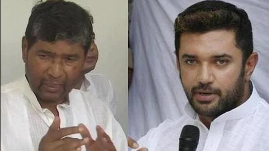Pashupati Paras (left) and Chirag Paswan (right) (File Photos)