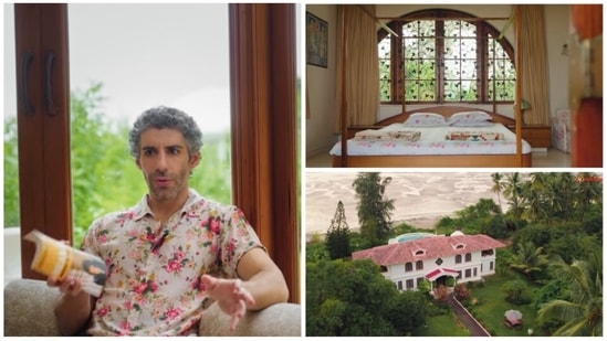 Jim Sarbh has opened the doors to his pristine white bungalow.