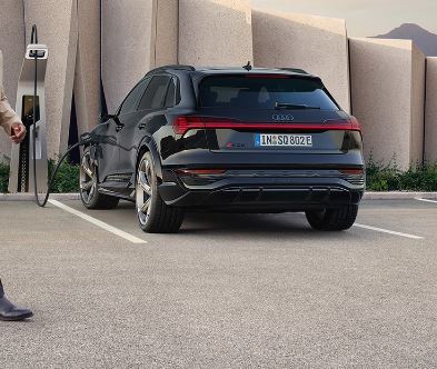 Once launched, the Q8 e-tron will compete with electric cars such as the BMW iX and the Mercedes EQB. (Audi India Twitter)