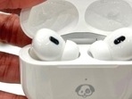 The second generation AirPods Pro retain the same design as before. (Vishal Mathur / HT Photo) The second generation AirPods Pro retain the same design as before. (Vishal Mathur / HT Photo)
