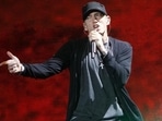 American rapper Eminem asks for weightlifting equipment before his shows. 