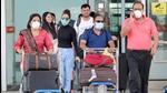 Passengers seen wearing face masks as they come out of the airport in Punjab in March 2020. (Gurminder Singh/ HT File Photo) Passengers seen wearing face masks as they come out of the airport in Punjab in March 2020. (Gurminder Singh/ HT File Photo)