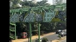The newly-painted foot-over bridge near Qutub Plaza market of Gurugram Phase-1 has been given an artsy makeover as part of a street art project led by iamgurgaon. The newly-painted foot-over bridge near Qutub Plaza market of Gurugram Phase-1 has been given an artsy makeover as part of a street art project led by iamgurgaon.