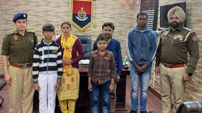 Soon after leaving the house, they caught the train and reached the shrine. After taking obeisance at Vaishno Devi shrine, the minors returned to Ludhiana railway station on Wednesday where they were rescued, he added. (HT PHOTO)