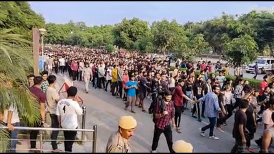 Massive protests had broken out at Chandigarh University this year after rumours that several objectionable videos of girl hostellers were circulated by the accused female student. (PTI File) Massive protests had broken out at Chandigarh University this year after rumours that several objectionable videos of girl hostellers were circulated by the accused female student. (PTI File)