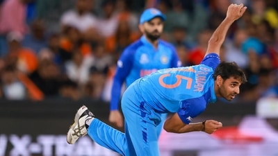 India's Bhuvneshwar Kumar bowls during a T20 World Cup match (AP) India's Bhuvneshwar Kumar bowls during a T20 World Cup match (AP)