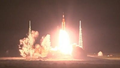 Nasa's Artemis 1 moon mission launched. (screengrab/ Nasa) Nasa's Artemis 1 moon mission launched. (screengrab/ Nasa)