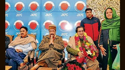 Lone described the current times as distinctively painful and politically unique in terms of the challenges it poses to the different sections of leadership in J&K. (ANI) Lone described the current times as distinctively painful and politically unique in terms of the challenges it poses to the different sections of leadership in J&K. (ANI)