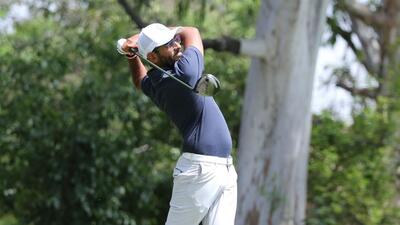Chandigarh-based golfer and defending champion Yuvraj Singh Sandhu made a quick start to the Golf Masters 2022. (HT File) Chandigarh-based golfer and defending champion Yuvraj Singh Sandhu made a quick start to the Golf Masters 2022. (HT File)