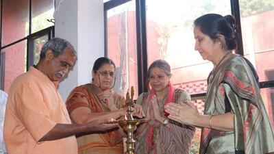 Government College of Yoga Education and Health, Sector 23 A, in collaboration with the Haryana Yog Aayog held a curtain-raiser for a two-day national conference on the role of yoga and naturopathy in the management of metabolic disorders on Wednesday. (HT Photo)