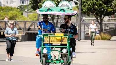 The Men in Blue are touring New Zealand where they will play a three-match T20I series under new captain Hardik Pandya. (twitter) The Men in Blue are touring New Zealand where they will play a three-match T20I series under new captain Hardik Pandya. (twitter)
