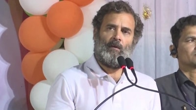 Rahul Gandhi on Wednesday claimed they are walking in the Bharat Jodo Yatra to protect the Constitution. (ANI)