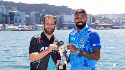 Hardik Pandya will lead India in the T20I series (Getty Images) Hardik Pandya will lead India in the T20I series (Getty Images)