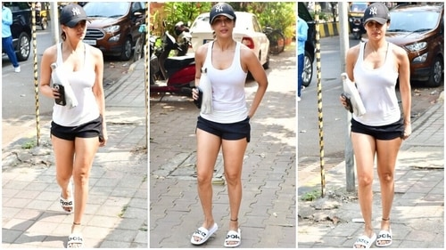 Malaika Arora clicked outside her gym in Mumbai. (HT Photo/Varinder Chawla) Malaika Arora clicked outside her gym in Mumbai. (HT Photo/Varinder Chawla)