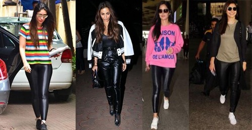 Leather bottoms are currently very fashionable when it comes to wearing leather items. (Instagram) Leather bottoms are currently very fashionable when it comes to wearing leather items. (Instagram)