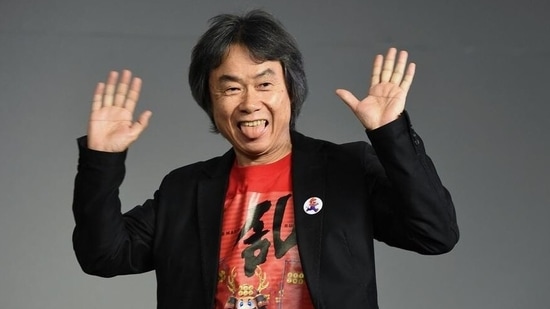 Always up for some fun: Miyamoto at a public appearance in New York in 2016 (Evan Agostini/Invision/AP Images/picture alliance)