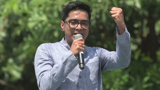 Trinamool Congress (TMC) national general secretary and MP Abhishek Banerjee. (Photo by Samir Jana/Hindustan Times)