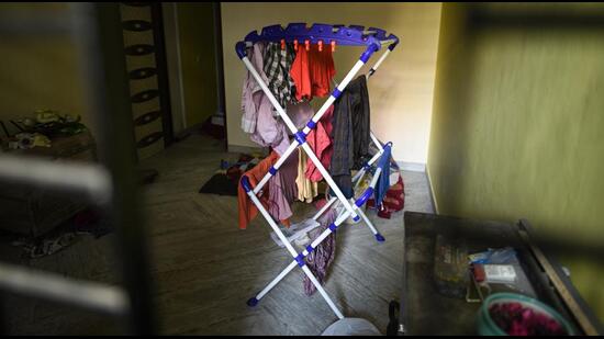 New Delhi, India - Nov. 16, 2022: A view inside the house where Aftab Amin Poonawalla had allegedly murdered Shraddha, at Chhattarpur Pahadi in New Delhi, India, on Wednesday, November 16, 2022. (Photo by Sanchit Khanna/ Hindustan Times) (Hindustan Times) New Delhi, India - Nov. 16, 2022: A view inside the house where Aftab Amin Poonawalla had allegedly murdered Shraddha, at Chhattarpur Pahadi in New Delhi, India, on Wednesday, November 16, 2022. (Photo by Sanchit Khanna/ Hindustan Times) (Hindustan Times)