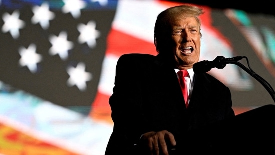 Former U.S. President Donald Trump speaks at a rally to support Republican candidates ahead of midterm elections.(REUTERS file)