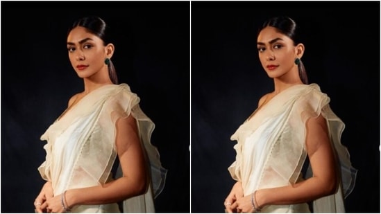 Mrunal Thakur, in a frill silk saree, is a dream come true | Hindustan Times